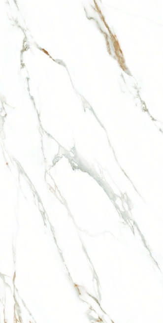 Anuj Full Body Vitrified Slab 600x1200mm — Panda White Bookmatch