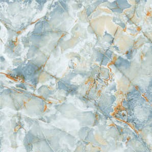 Anuj 15mm Solid Vitrified Kitchen Top Slab 2400x800mm — Volga Blue