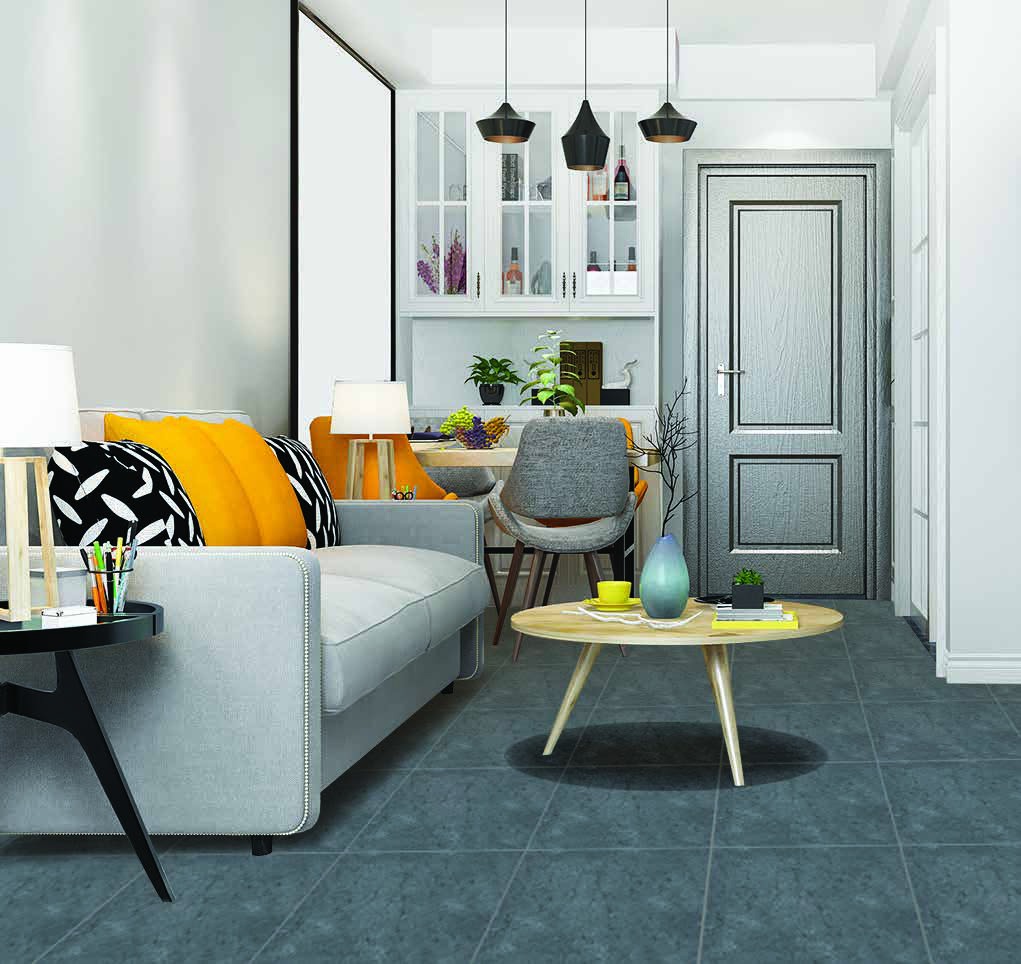 Anuj Nano Polish Vitrified Floor Tile 600x600mm — Opal Bone Polished Vitrified