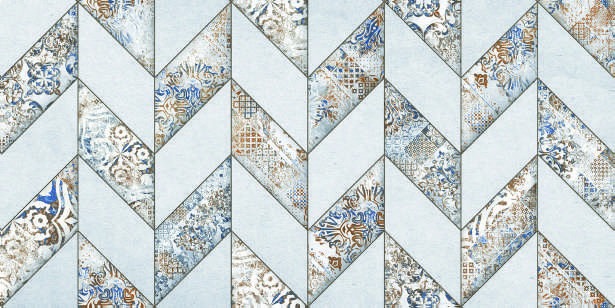 Anuj Water-Repellent Bathroom Wall Tile 300x600mm — Concept 117 Moroccan Motif Ceramic