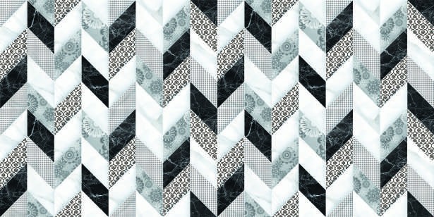 Anuj Water-Repellent Bathroom Wall Tile 300x600mm — Concept 118 Herringbone Mosaic Tile