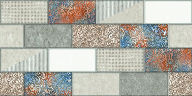 Anuj Water-Repellent Bathroom Wall Tile 300x600mm — Concept 119 Ivory Ripple Dado