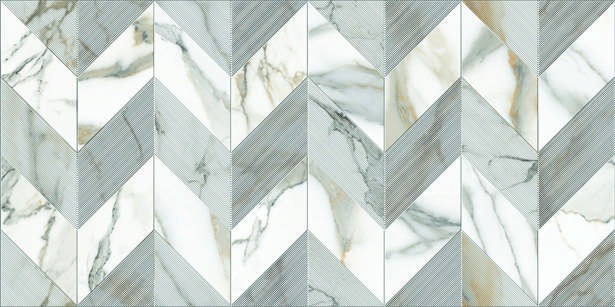 Anuj Water-Repellent Bathroom Wall Tile 300x600mm — Concept 100 Linear Grey Feature Tile
