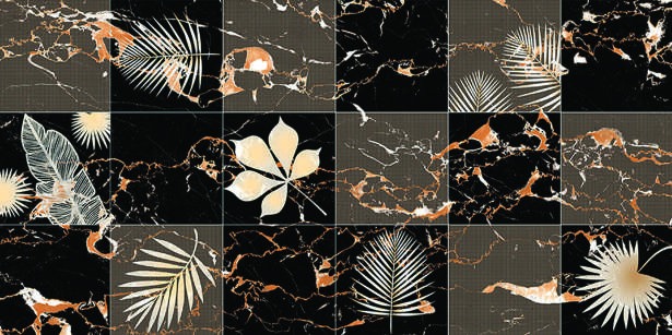 Anuj Water-Repellent Bathroom Wall Tile 300x600mm — Concept 105 Moroccan Motif Ceramic