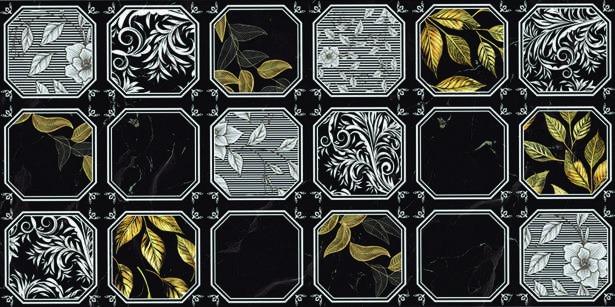 Anuj Seamless Wallpaper Suite 300x600mm — WP-02 Aqua Marine Glass Decor