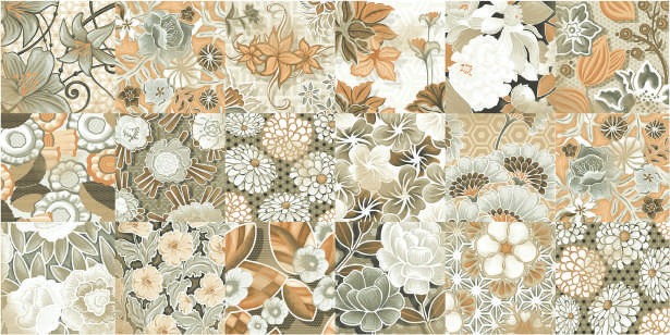 Anuj Seamless Wallpaper Suite 300x600mm — WP-05 Geometric Hexa Prism