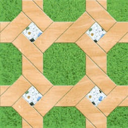 Anuj Heavy-Duty Parking Paver 12mm 400x400mm — Zig-Zag Industrial Paver