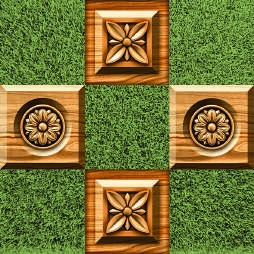 Anuj Heavy-Duty Parking Paver 12mm 400x400mm — Linear Grass Grid Paver