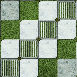 Anuj Heavy-Duty Parking Paver 12mm 400x400mm — Cobblestone Textured Paver