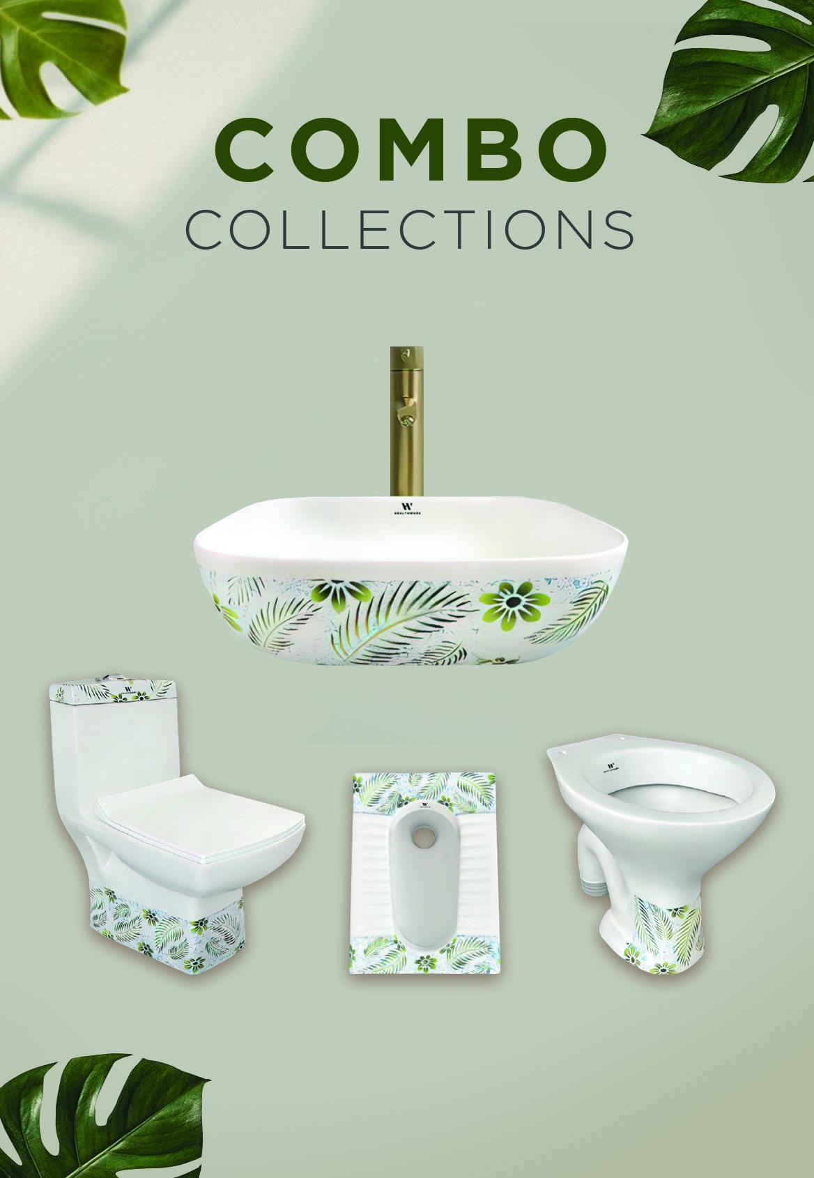 Healthware Syphonic Rimless Closet — Vogue Concealed Trap WC