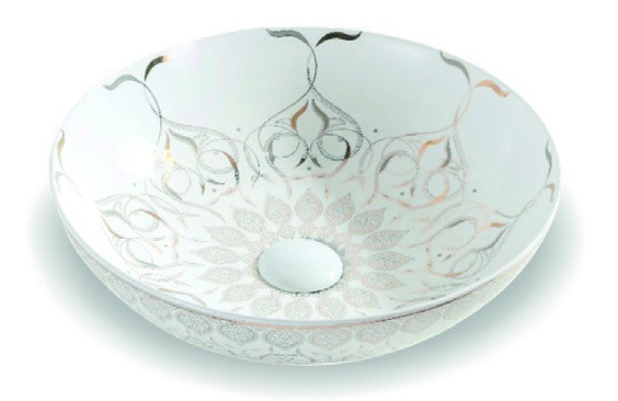 Healthware Ceramic Vanity Basin — Square Beveled Edge Basin