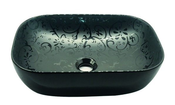 Healthware Ceramic Vanity Basin — Round Minimalist Countertop Basin