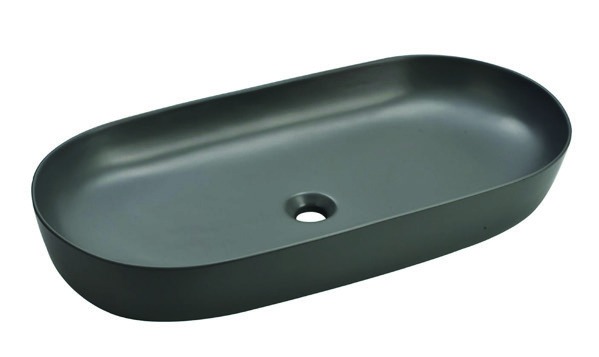Healthware Ceramic Vanity Basin — Square Beveled Edge Basin