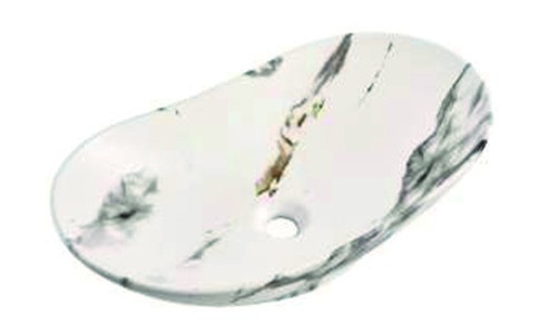 Healthware Ceramic Vanity Basin — Matte Charcoal Contemporary Vessel