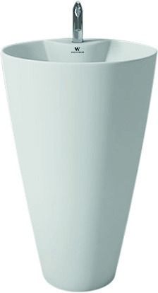 Healthware Ceramic Vanity Basin — Matte Charcoal Contemporary Vessel