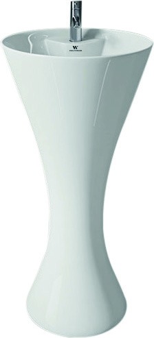 Healthware Ceramic Vanity Basin — Pure Alabaster Tabletop Sink