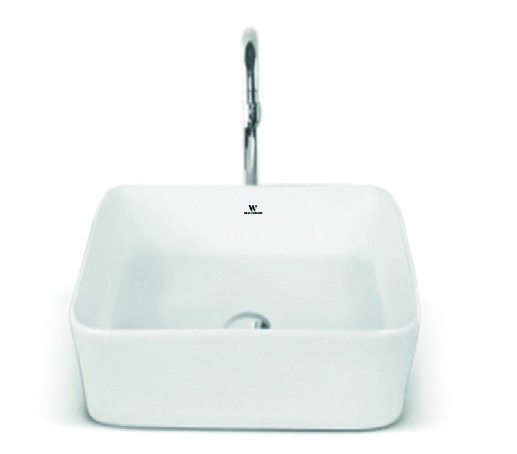 Healthware Ceramic Vanity Basin — Fluted Ceramic Art Vessel