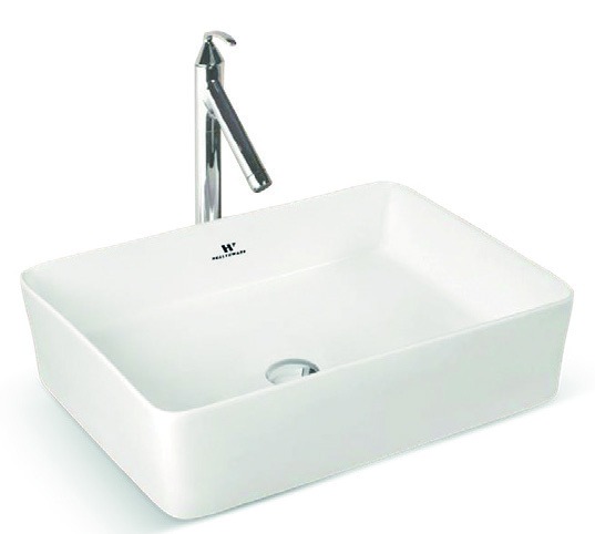 Healthware Ceramic Vanity Basin — Emerald Green Glazed Basin