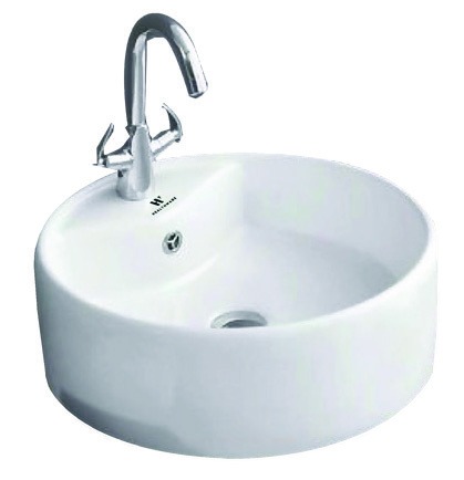 Healthware Ceramic Vanity Basin — Rectangular Thin-Rim Vanity Basin