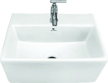 Healthware Ceramic Vanity Basin — Pure Alabaster Tabletop Sink