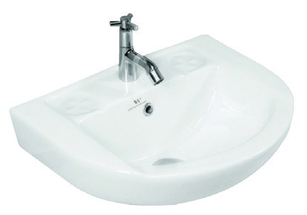 Healthware Ceramic Vanity Basin — Deep Bowl Cloakroom Basin