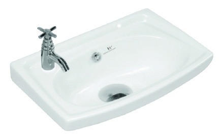 Healthware Ceramic Vanity Basin — Emerald Green Glazed Basin