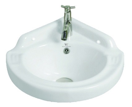 Healthware Ceramic Vanity Basin — Matte Charcoal Contemporary Vessel
