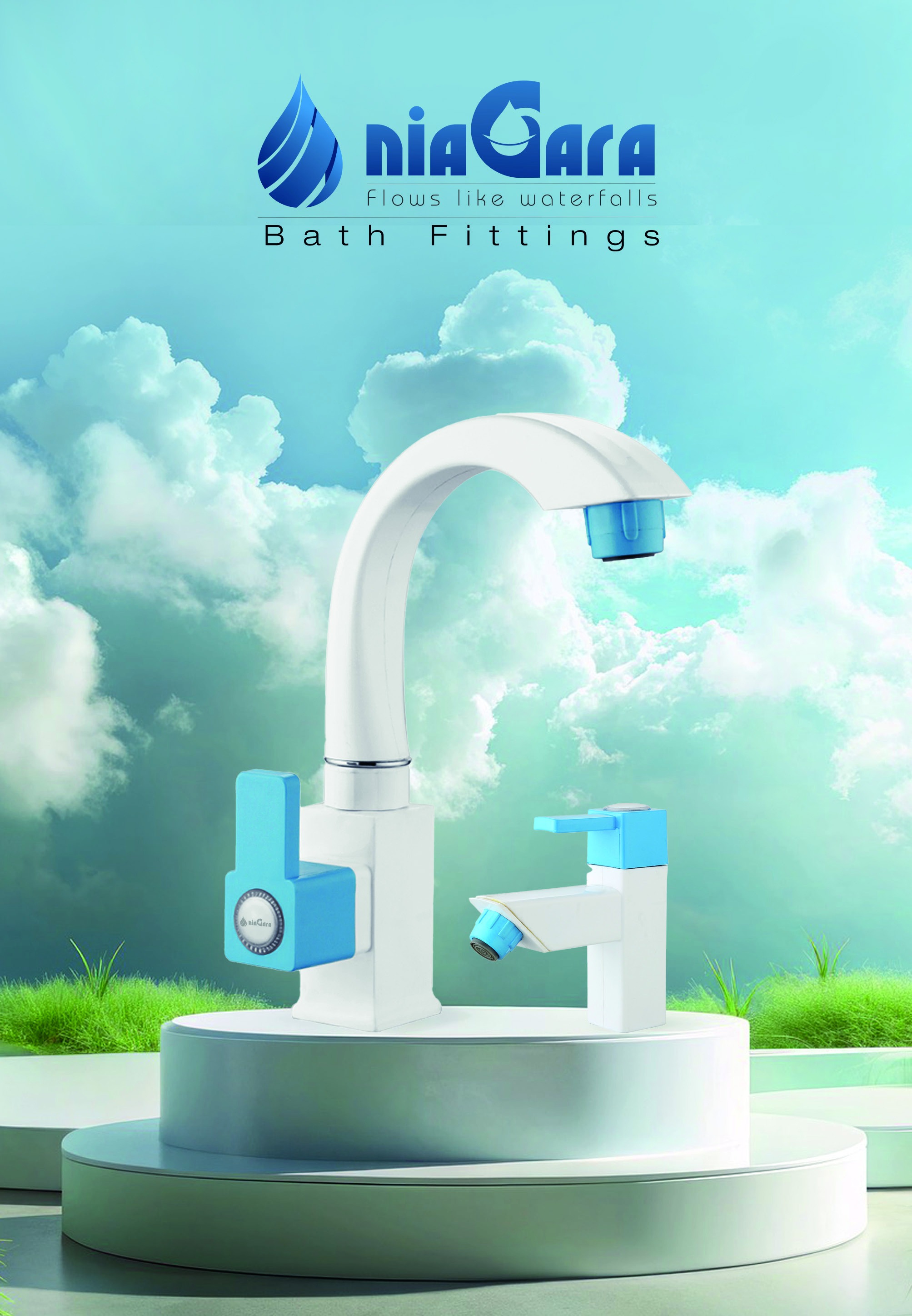 Niagara Rain Shower Suite — Multi-Flow Hand Shower with Hose & Hook