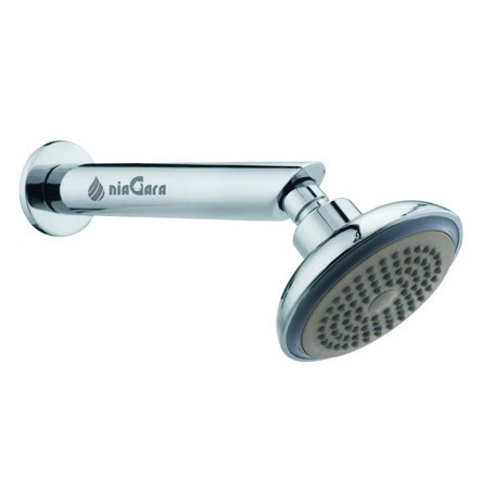 Niagara Rain Shower Suite — Heavy Brass 18-Inch Wall Shower Arm