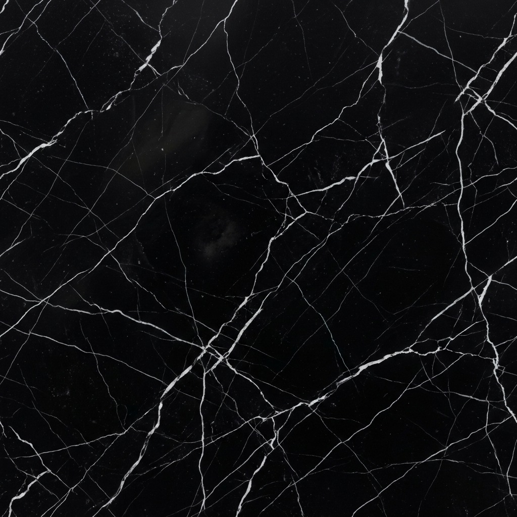 Anuj 15mm Solid Vitrified Kitchen Top Slab 2400x800mm — Portoro Black