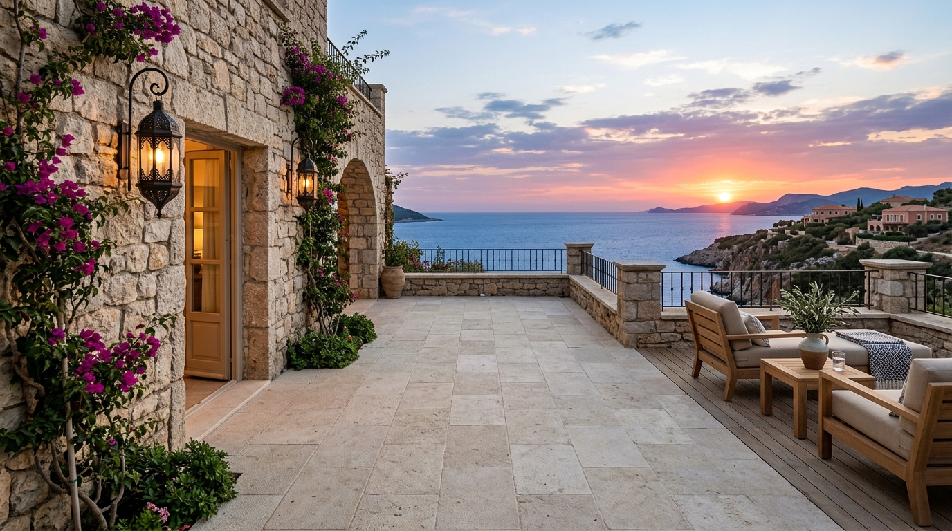 Portico & Pavers