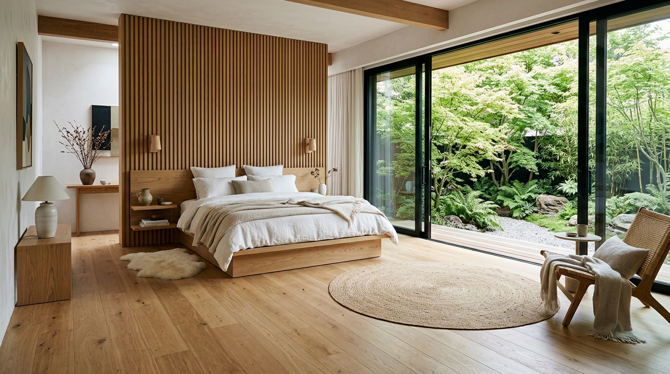 Zen Minimalist Bedroom & Balcony Suite (Auroville Road)
