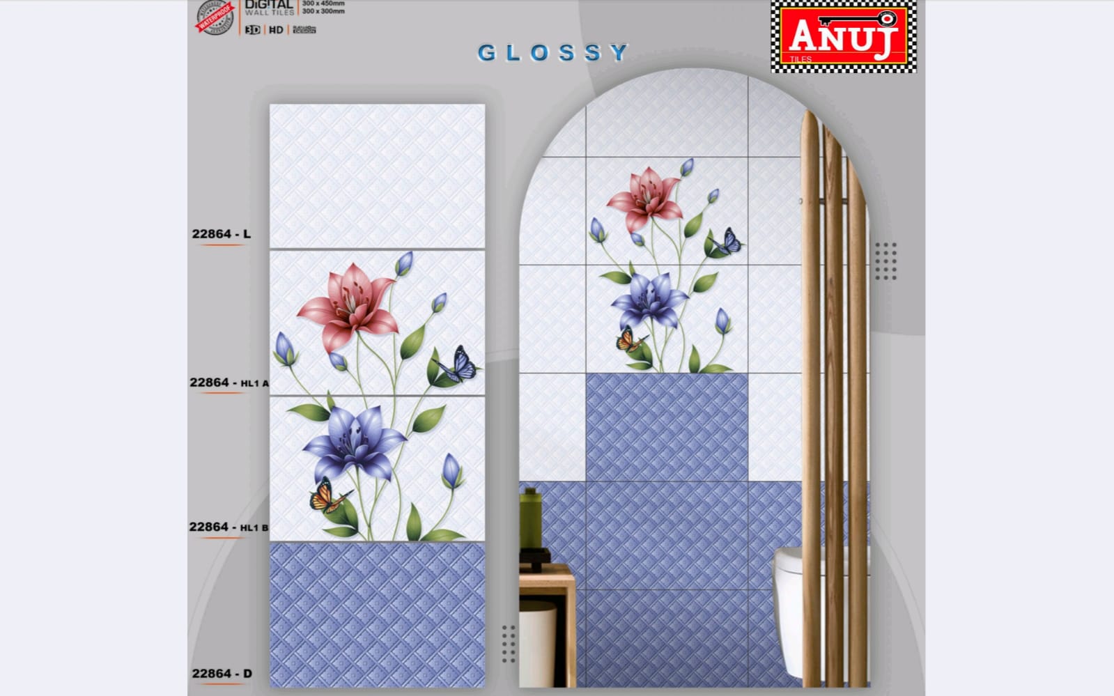 ANUJ 12X18 WALL TILE -22864